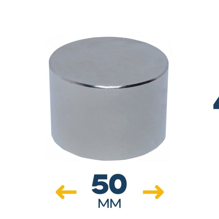 Неодимовый магнитный диск 50×40 мм (140 кг, N42)