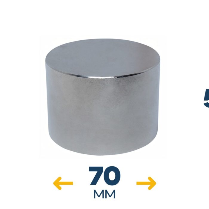 Неодимовый магнитный диск 70×50 мм (250 кг, N42)
