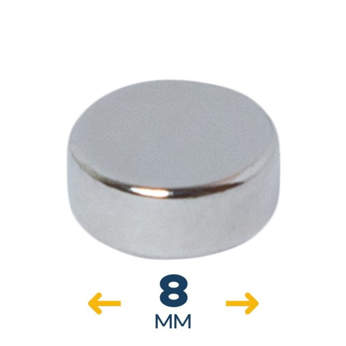 Неодимовый магнитный диск 8×3 мм (~1,1 кг)