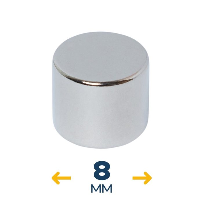 Неодимовый магнитный диск 8×8 мм (~2,3 кг)