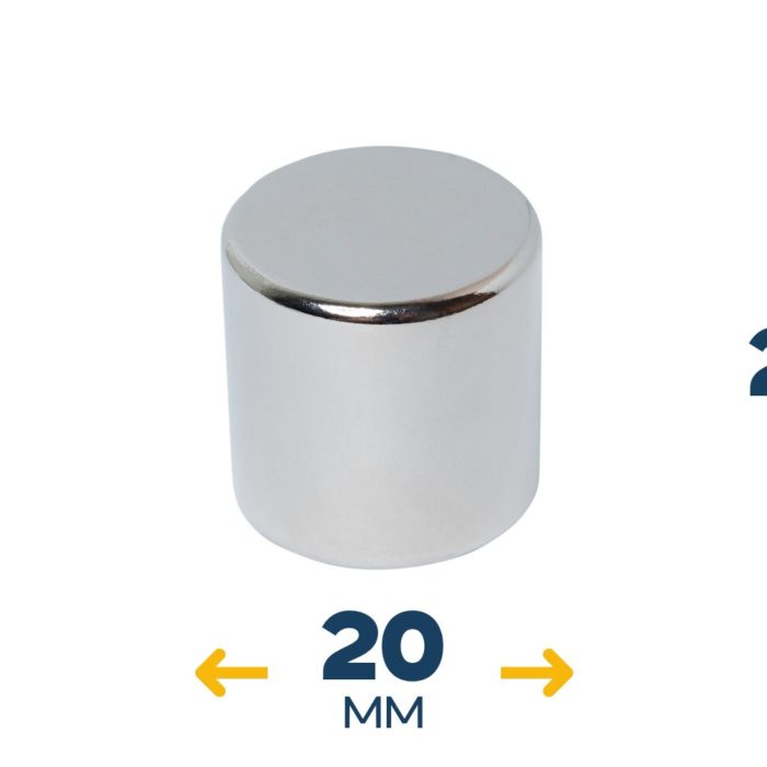 Неодимовый магнитный диск 20×20 мм (~20 кг)