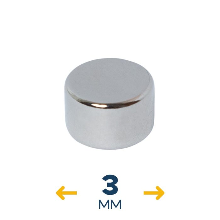 Неодимовый магнитный диск 3×2 мм (~0,14 кг)