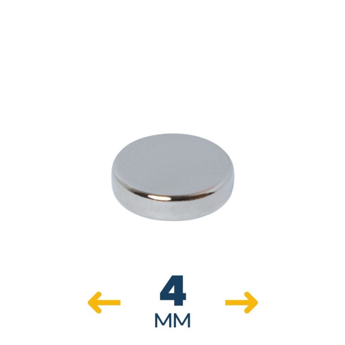 Неодимовый магнитный диск 4×1 мм (~0,11 кг)