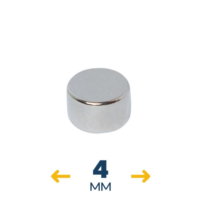 Неодимовый магнитный диск 4×3 мм (~0,3 кг)