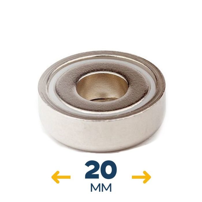 Неодимовое магнитное крепление B20 с отверстием 4,5 мм (~6 кг)