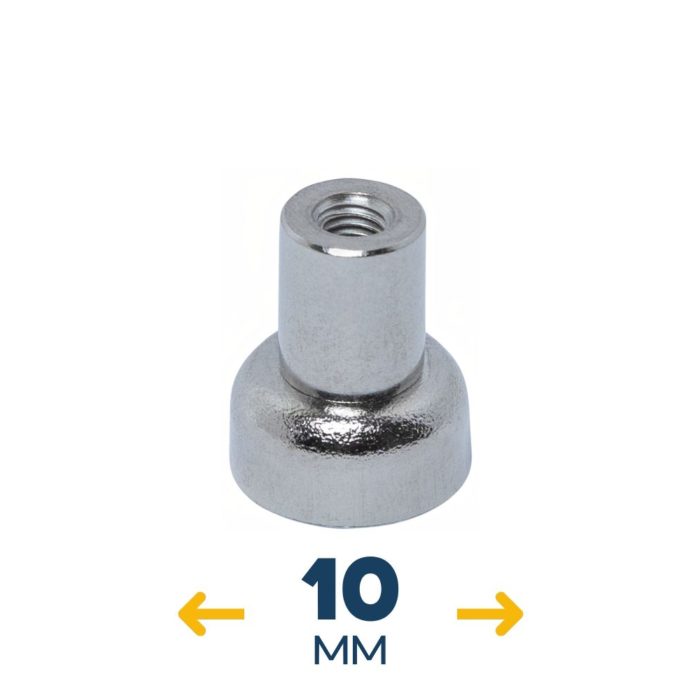 Неодимовое магнитное крепление D10 под болт M3 (~2 кг)
