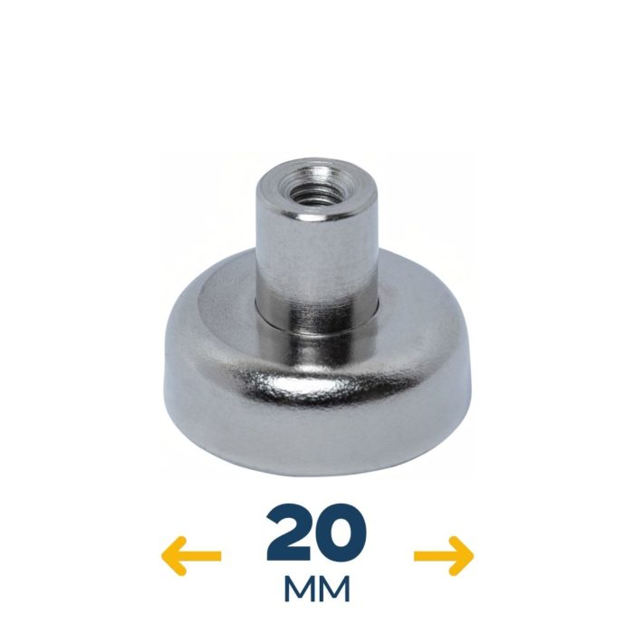 Неодимовое магнитное крепление D20 под болт M4 (~8 кг)