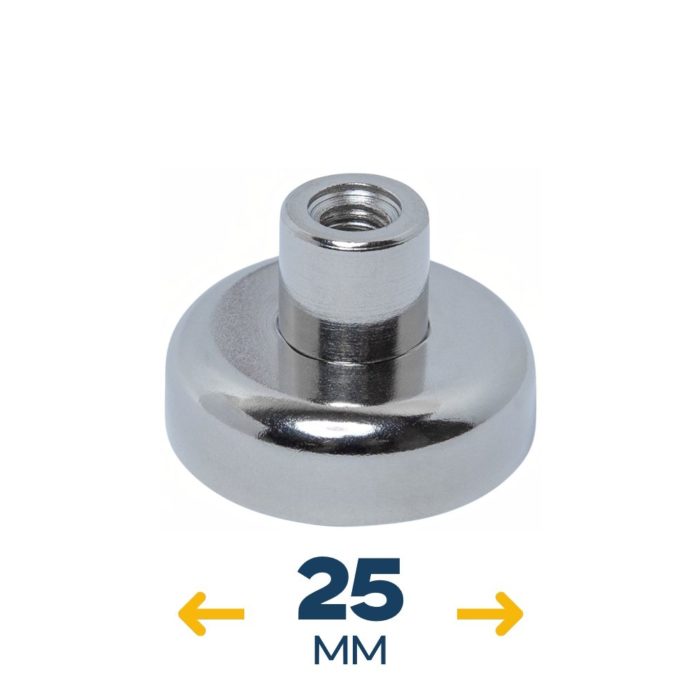 Неодимовое магнитное крепление D25 под болт M5 (~17 кг)