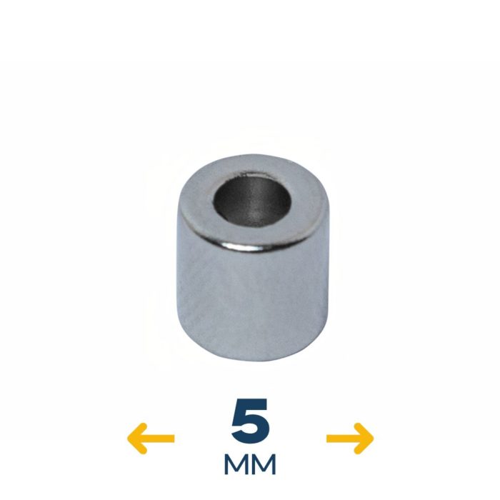 Неодимовый магнитный диск 5×5 мм с зенковкой 1/2,5 мм (~0,8 кг)