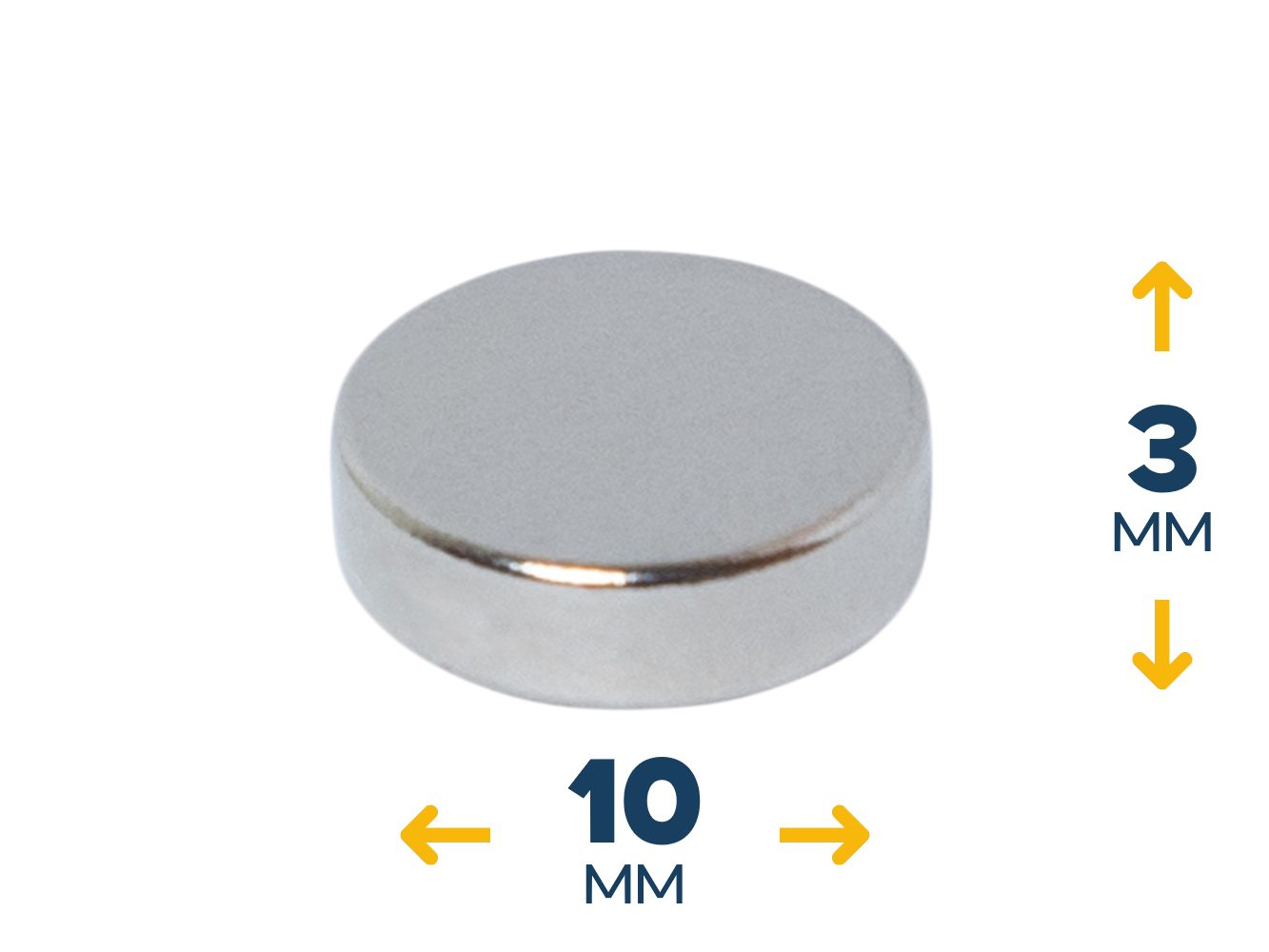 Неодимовый магнитный диск 10×3 мм (~1,6 кг)
