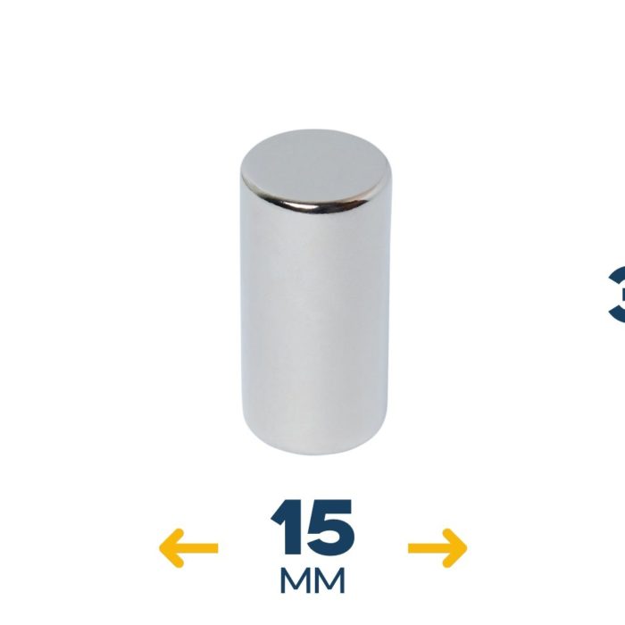 Неодимовый магнитный пруток/стержень 15×30 мм (~8 кг)