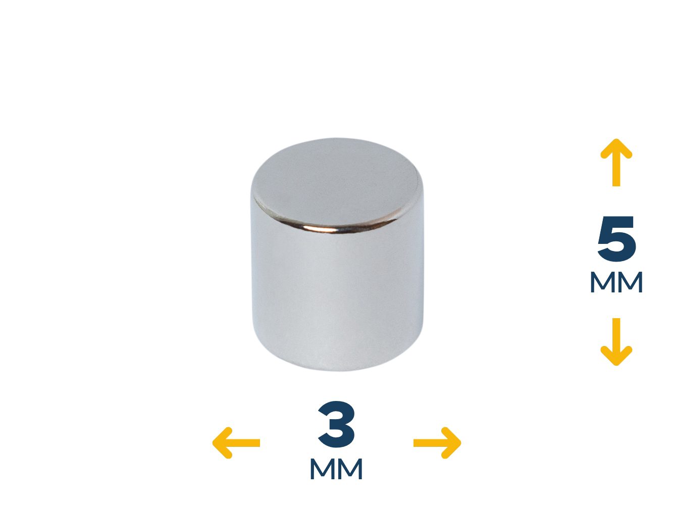 Неодимовый магнитный диск 3×5 мм (~0,3 кг)
