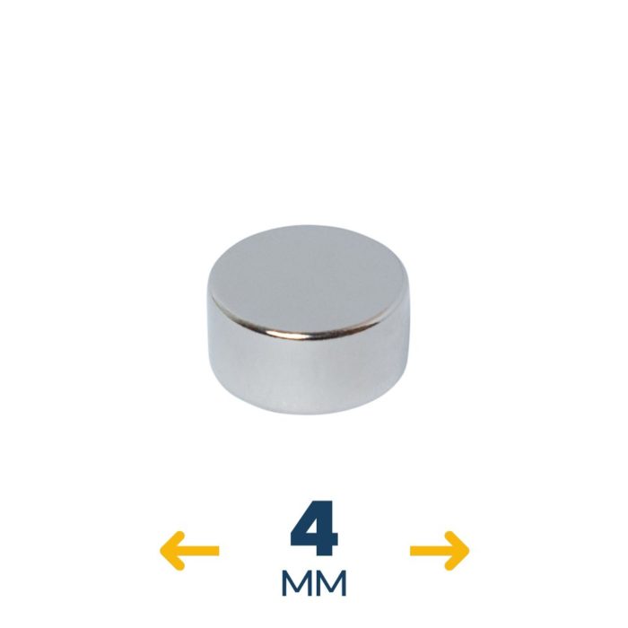 Неодимовый магнитный диск 4×2 мм (~0,15 кг)