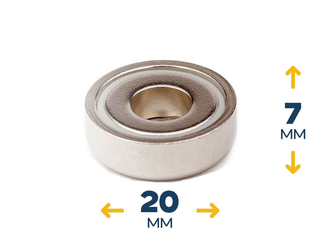 Неодимовое магнитное крепление B20 с отверстием 4,5 мм (~6 кг)