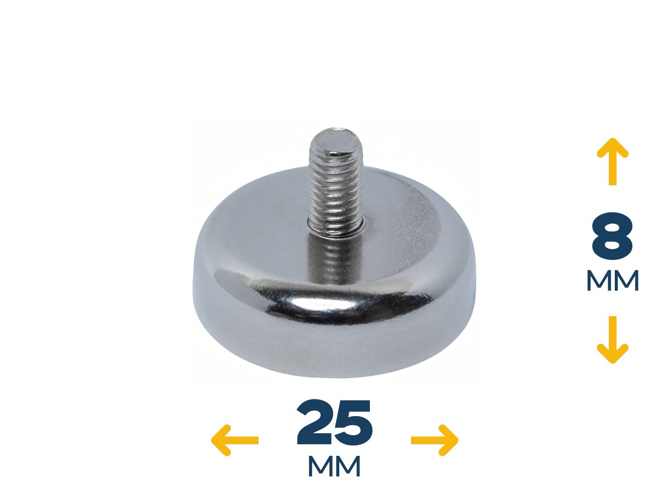 Неодимовое магнитное крепление C25 с винтом M5 (~17 кг)