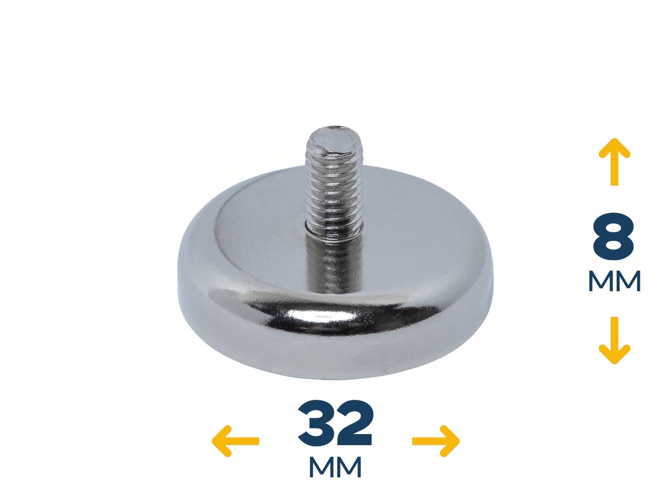 Неодимовое магнитное крепление C32 с винтом M6 (~26 кг)