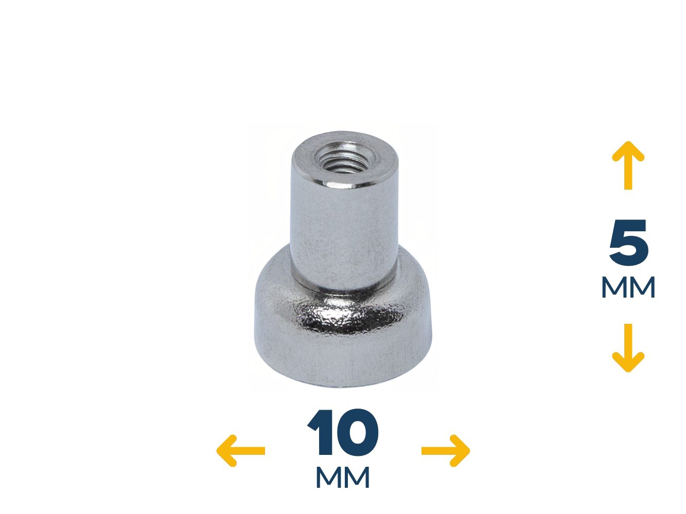 Неодимовое магнитное крепление D10 под болт M3 (~2 кг)