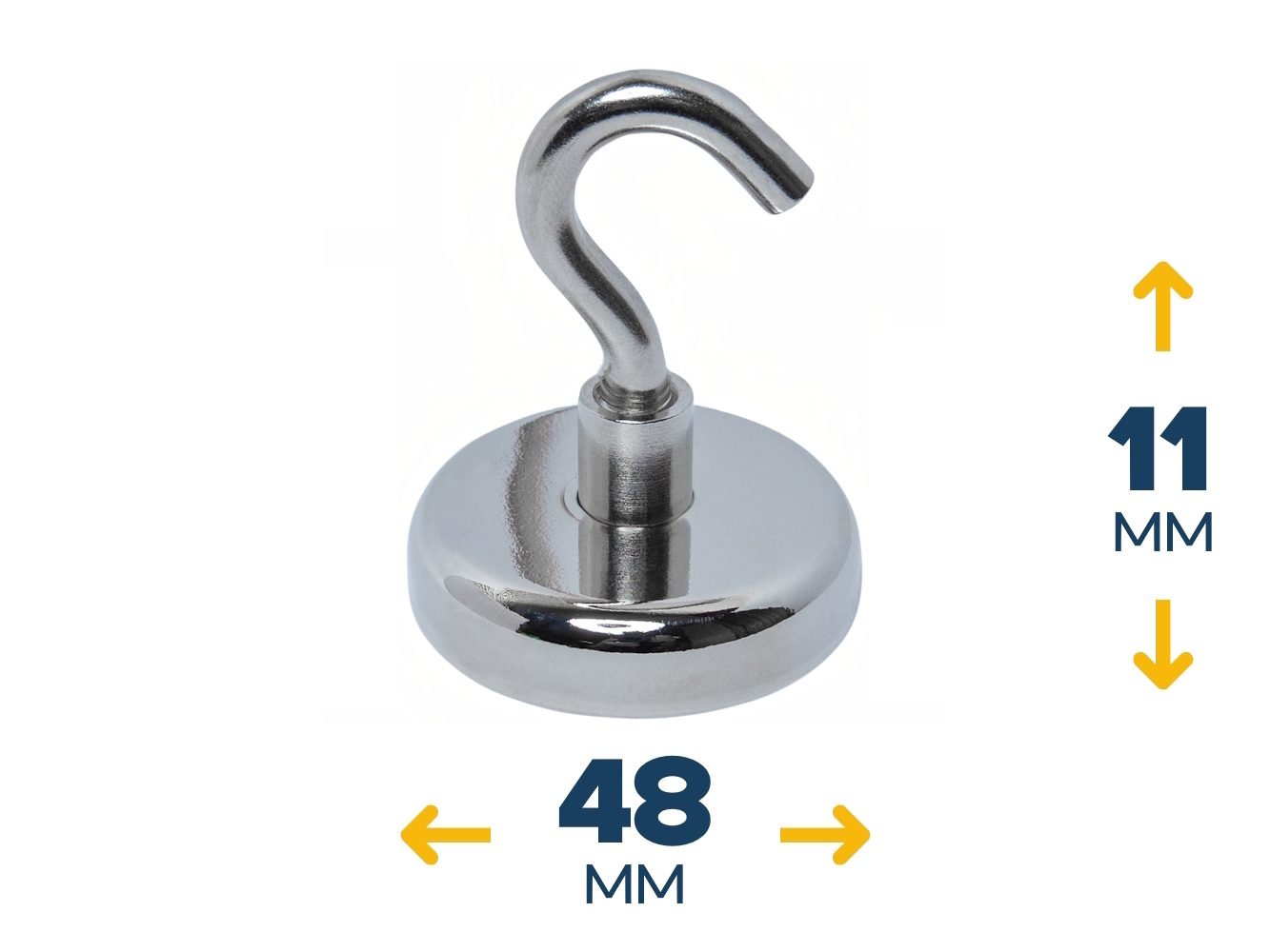 Неодимовое магнитное крепление E48 с крючком M8 (~80 кг)